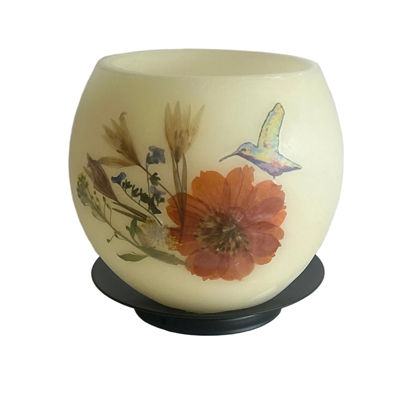 Hummingbird Beeswax Luminary
