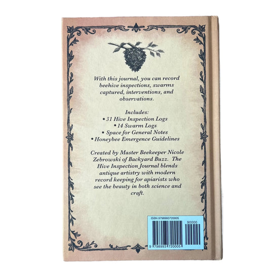 Hive Inspection Journal: A Field Companion for the Thoughtful Keeper of Bees